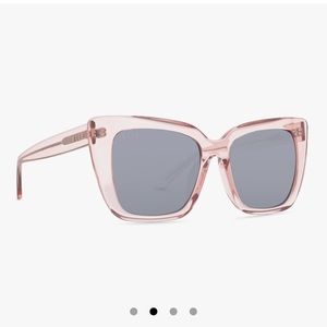 NIB Diff Eyewear Lizzy Azalea Crystal Grey Mirror Polarized Sunglasses